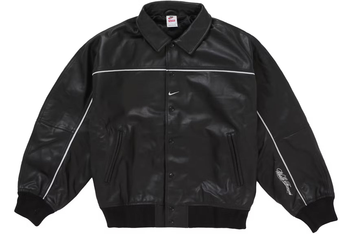 Nike supreme leather jacket