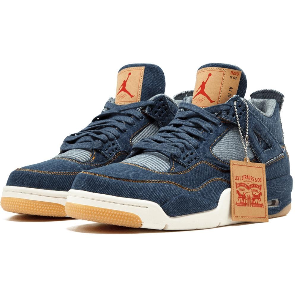 AO2571-401-R LEVI'S × Nike Air Jordan 4 "Denim" (Blank Tab) (Men's)